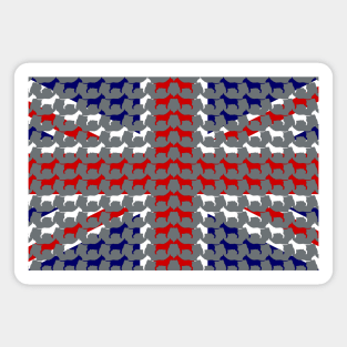 Bull Terrier UK flag Union Jack Magnet